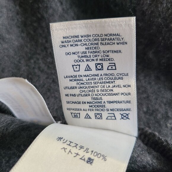 Lands End Women's Gray Textured Blazer Jacket XL/P 18 Polyester Soft Comfy - Picture 7 of 11